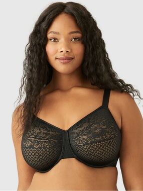 Wacoal Visual Effects Minimizer Bra in Black Nonpadded Underwire 36H
